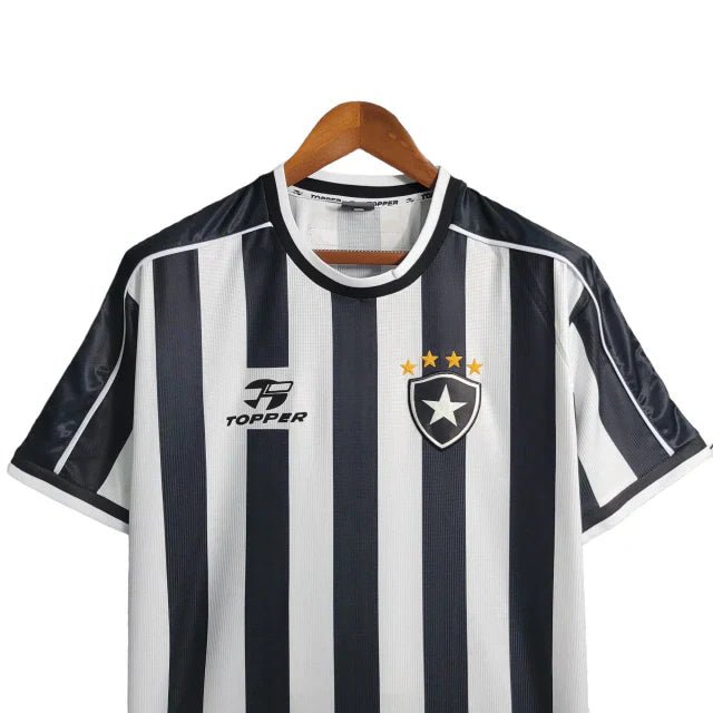 Camisa Botafogo l Retrô 99/00 Torcedor Masculina - Preta e Branca - Manto Club