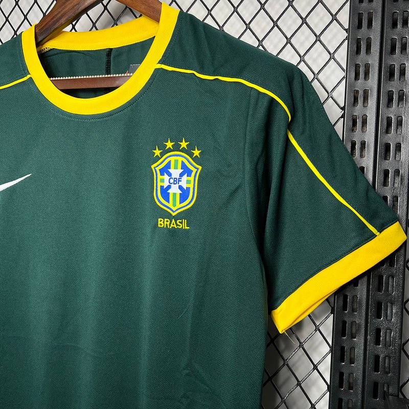 Camisa Brasil Goleiro Retro 1997/98 Verde - Manto Club