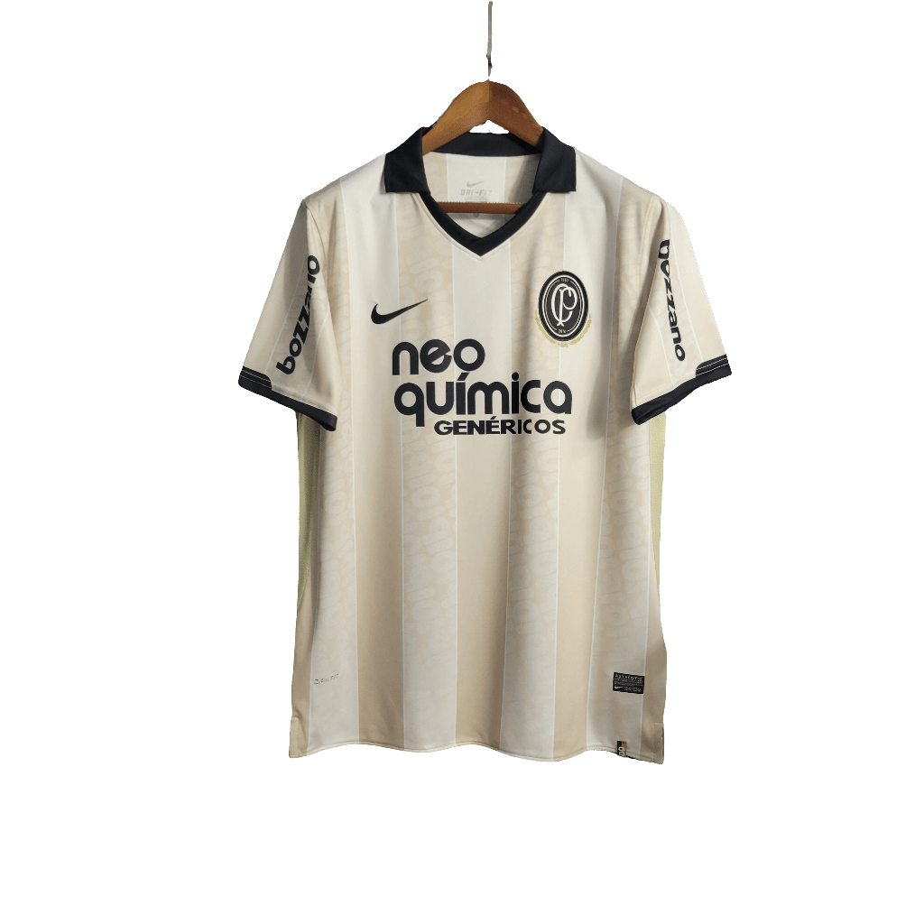 Camisa Corinthians Retrô 100 Aniversário Nike Masculina - Bege - Manto Club
