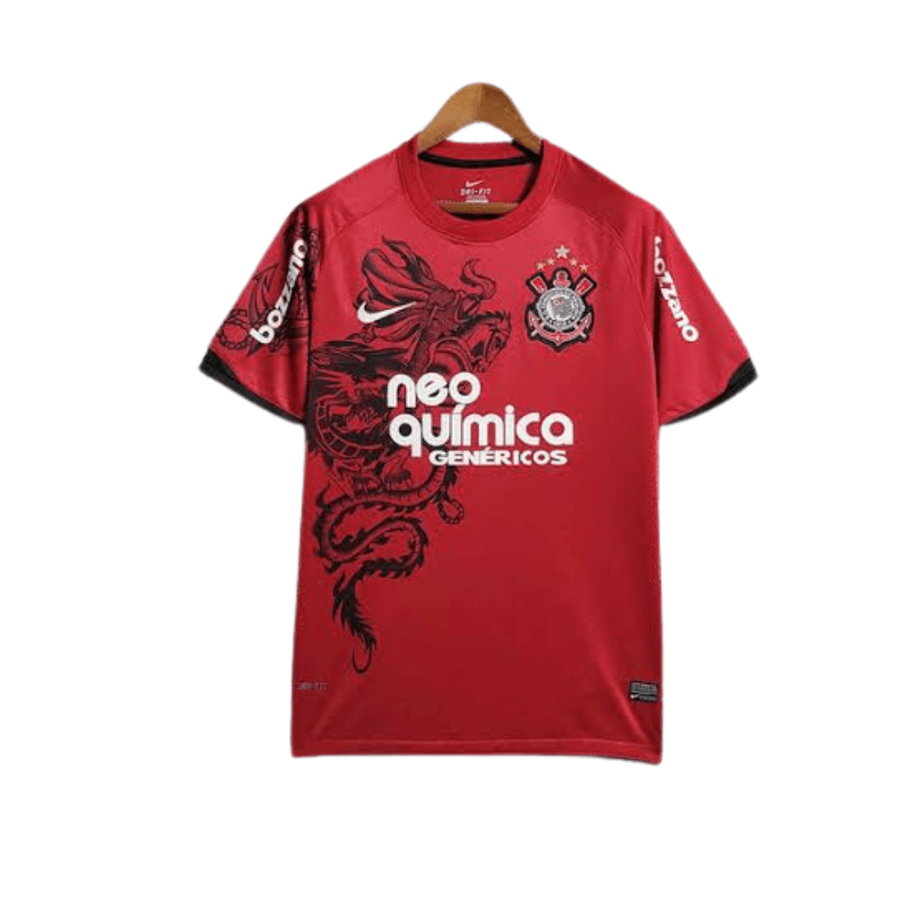 Camisa Corinthians Retrô 2011/12 Third Nike Masculina - Vermelha e Preta - Manto Club