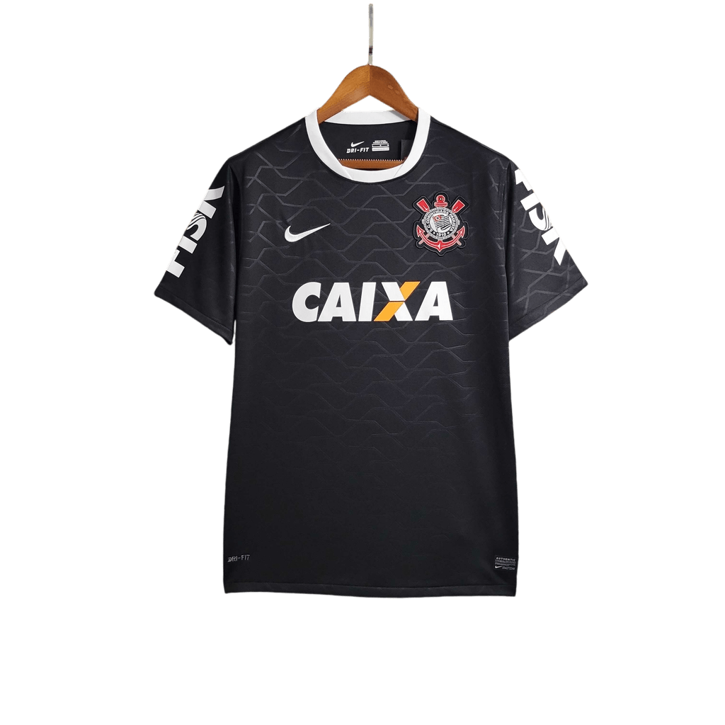 Camisa Corinthians Retrô 2012 Home NIke Masculina - Preto - Manto Club