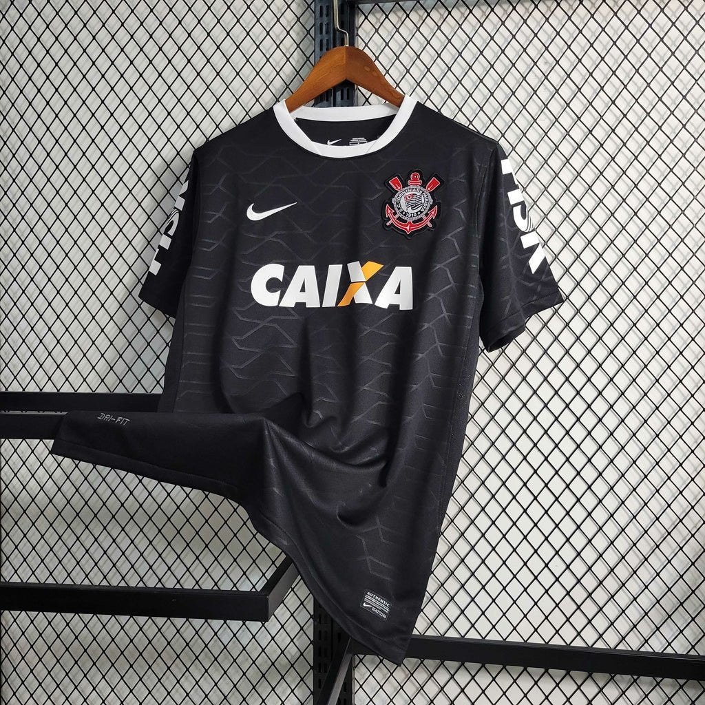 Camisa Corinthians Retrô 2012 Home NIke Masculina - Preto - Manto Club