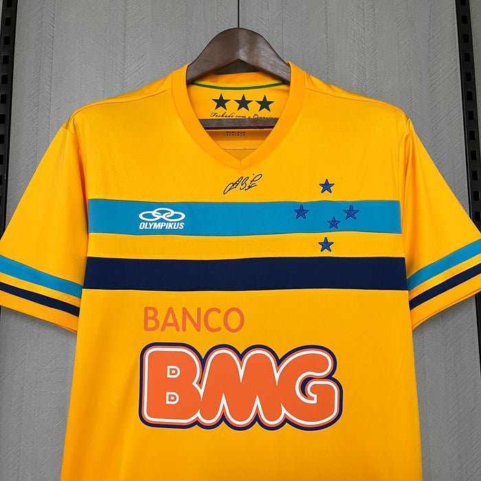 Camisa Cruzeiro Goleiro Retrô 2014/15 Amarela - Olympikus - Manto Club