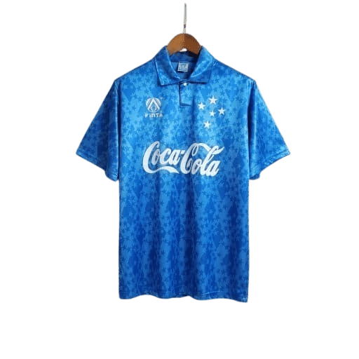 Camisa Cruzeiro Home Retrô 1993/94 Azul - Finta - Manto Club