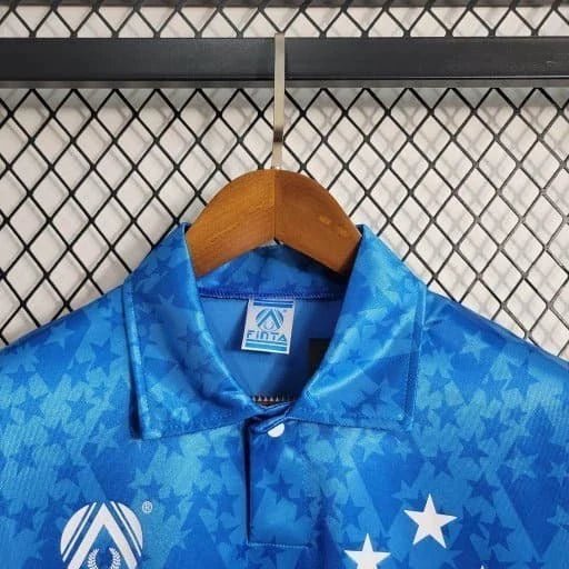 Camisa Cruzeiro Home Retrô 1993/94 Azul - Finta - Manto Club