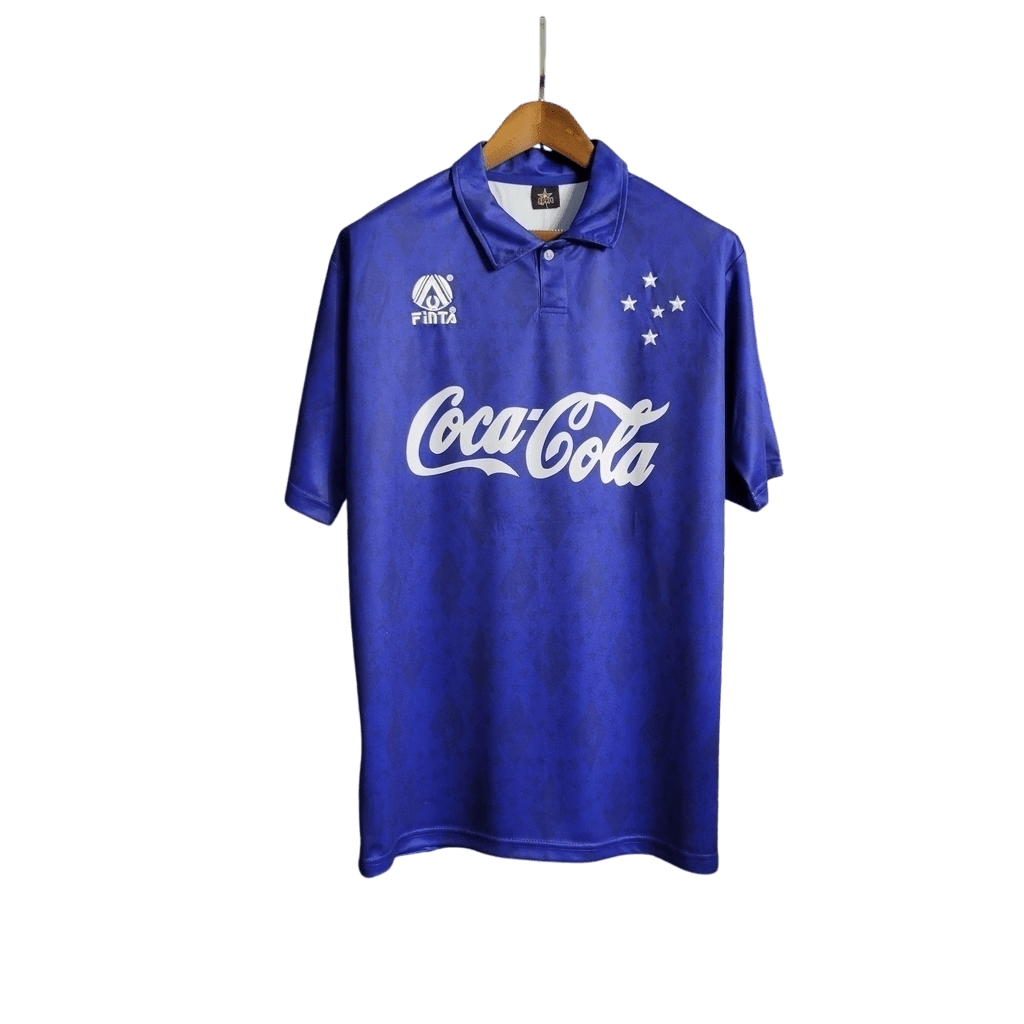 Camisa Cruzeiro Retrô 1993/94 Azul Escuro - Finta - Manto Club