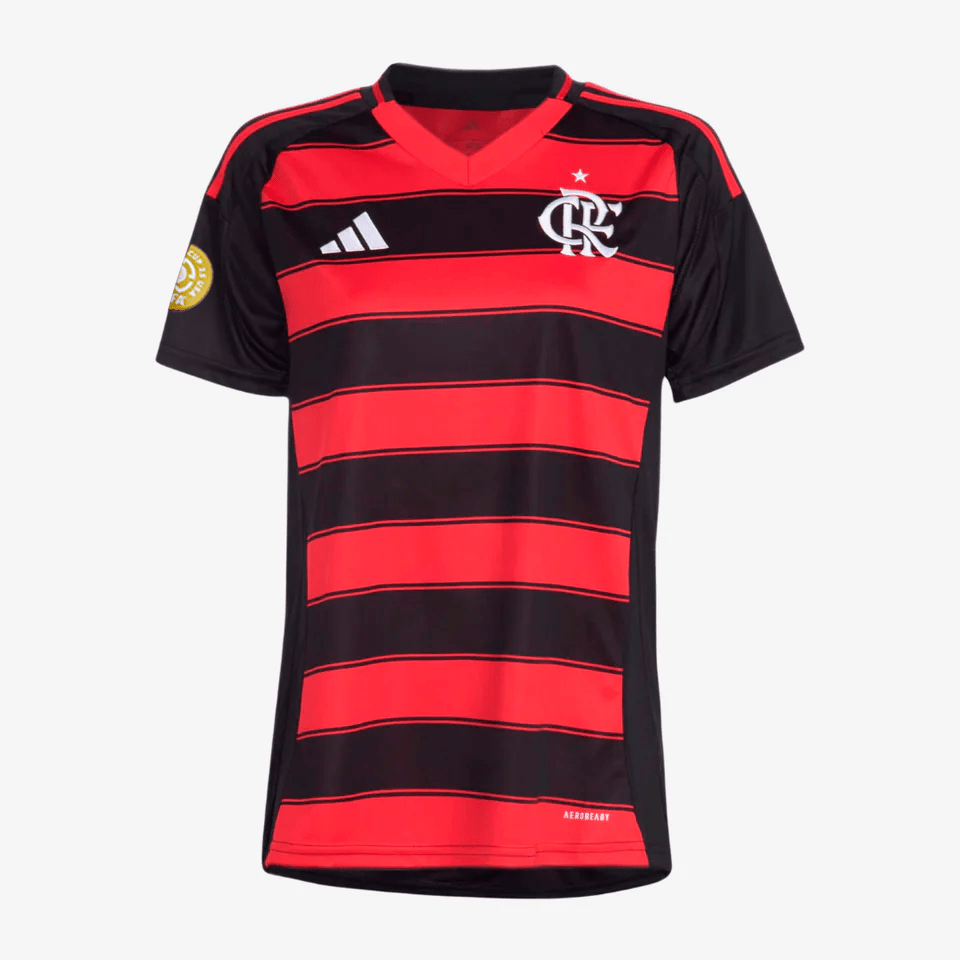 Camisa Feminina Adidas Flamengo 2025/26 I - Manto Club