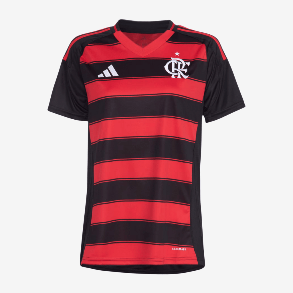 Camisa Feminina Adidas Flamengo 2025/26 I - Manto Club