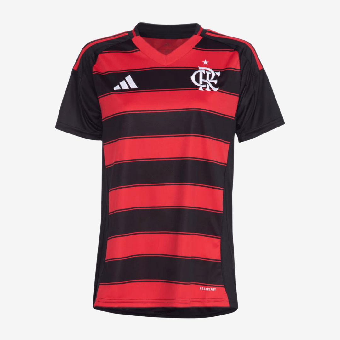 Camisa Feminina Adidas Flamengo 2025/26 I - Manto Club