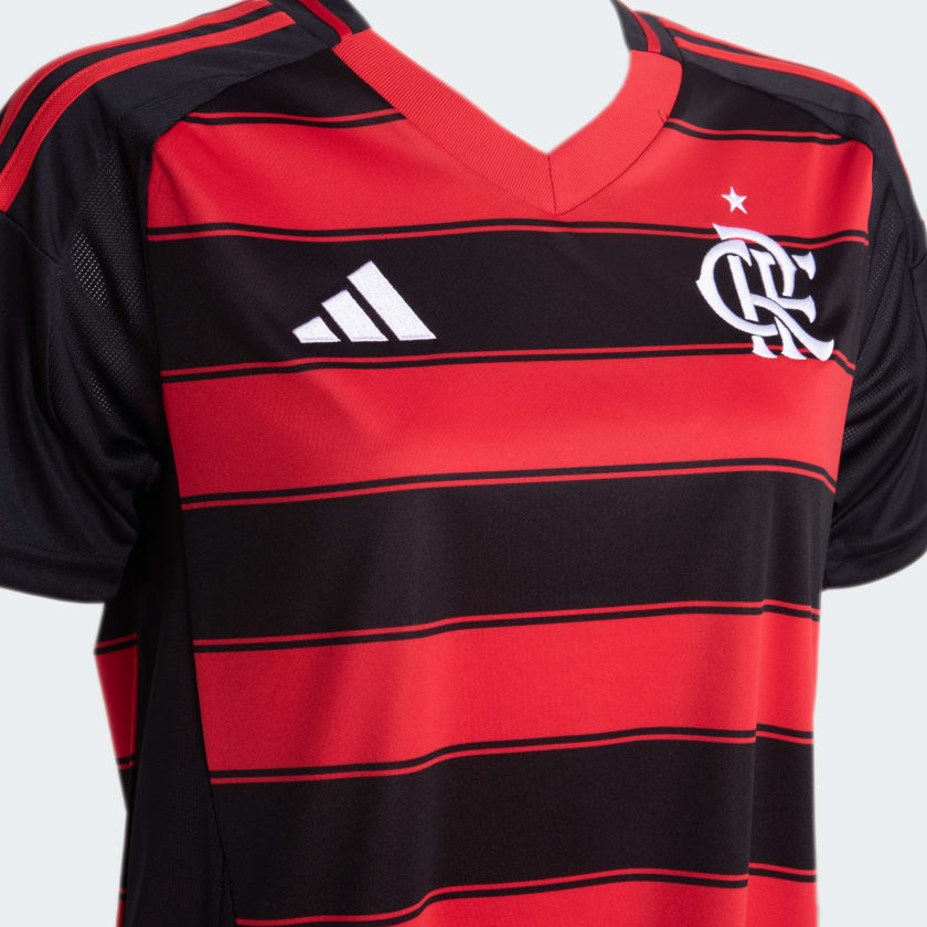 Camisa Feminina Adidas Flamengo 2025/26 I - Manto Club
