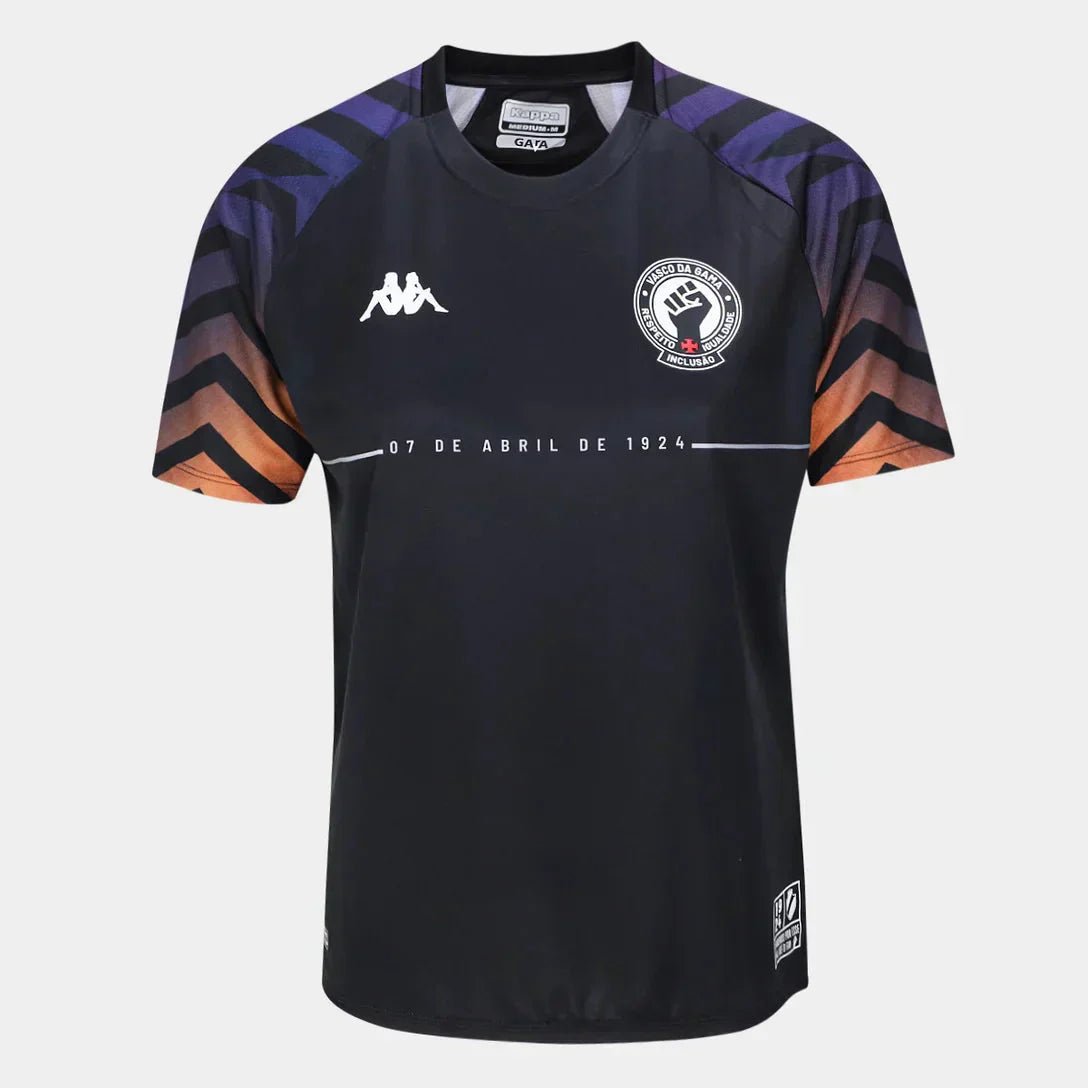 Camisa Feminina Kappa Vasco da Gama 2024/25 Aquecimento - Manto Club