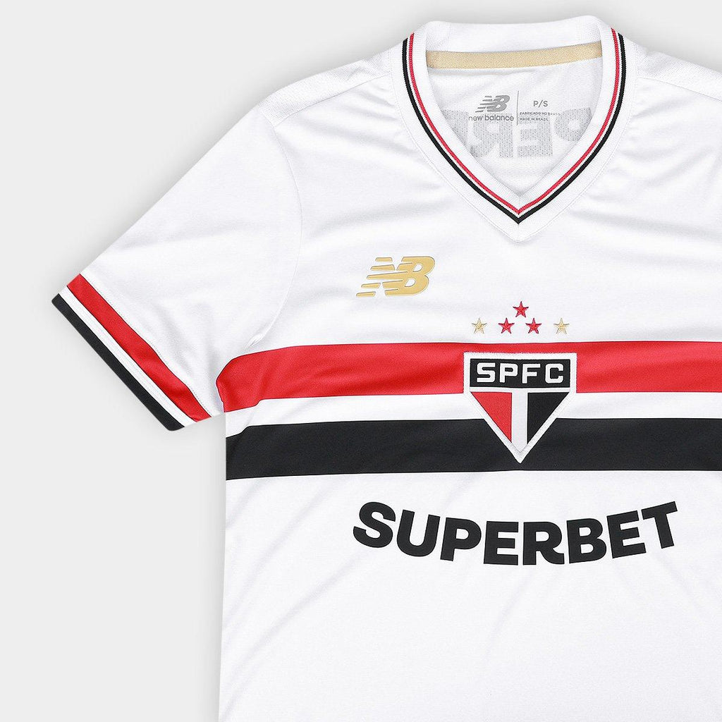 Camisa Feminina New Balance São Paulo 2025/26 I - Manto Club