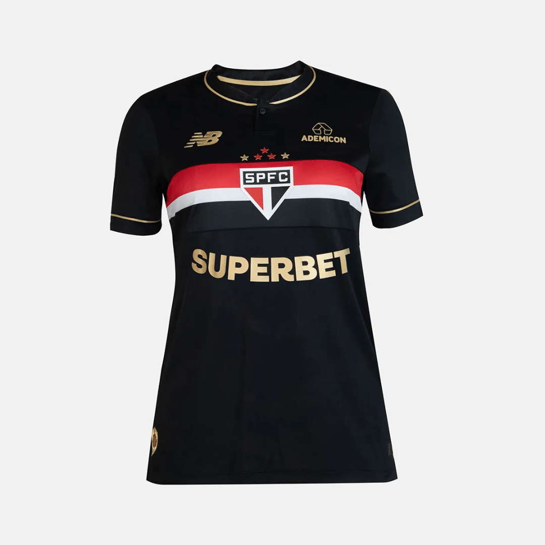 Camisa Feminina New Balance São Paulo 2025/26 III Jogadora - Manto Club