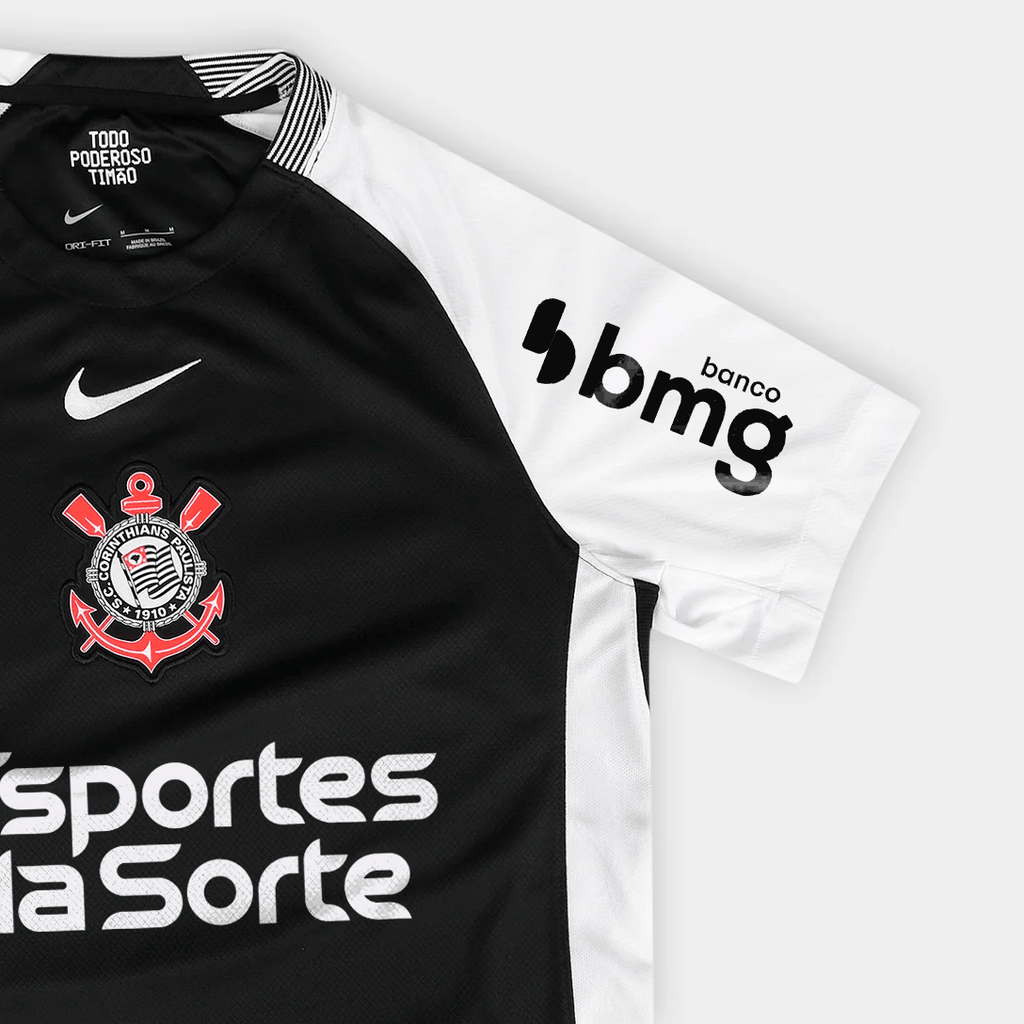 Camisa Feminina Nike Corinthians 2025/26 II Torcedor Com Patrocínios - Manto Club
