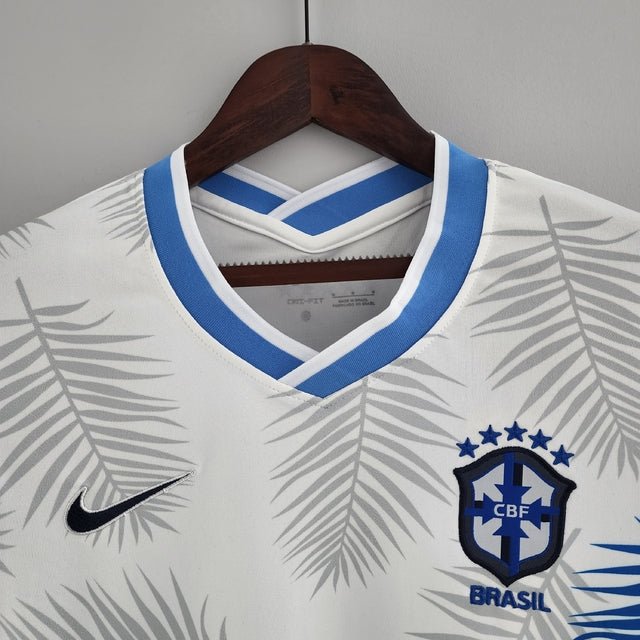 Camisa Feminina Seleção Brasil Nike - Branca - Conceito Floresta Amazônica - Manto Club