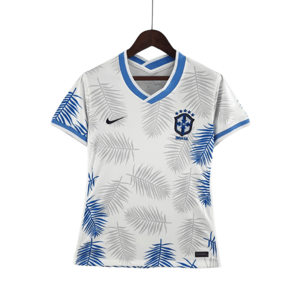 Camisa Feminina Seleção Brasil Nike - Branca - Conceito Floresta Amazônica - Manto Club