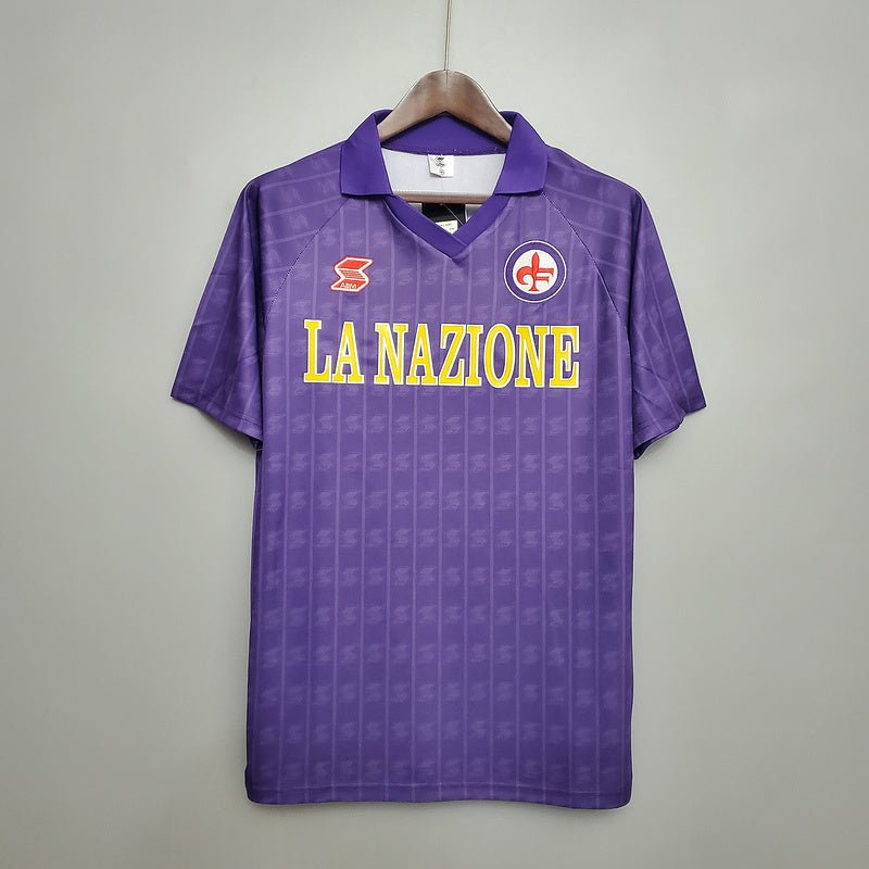 Camisa Fiorentina Retrô 1989/1990 Roxa - ABM - Manto Club