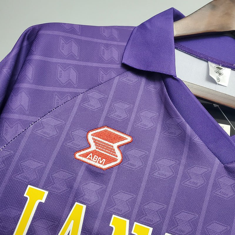 Camisa Fiorentina Retrô 1989/1990 Roxa - ABM - Manto Club