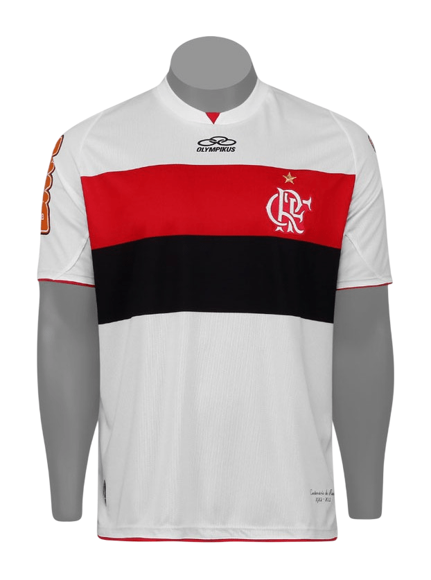 Camisa Flamengo Away 12/13 s/n° Torcedor Adidas Masculina - Branca - Manto Club