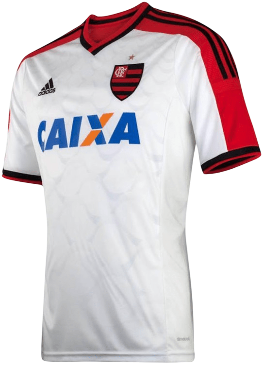 Camisa Flamengo Away 14/15 s/n° Torcedor Adidas Masculina - Branca - Manto Club