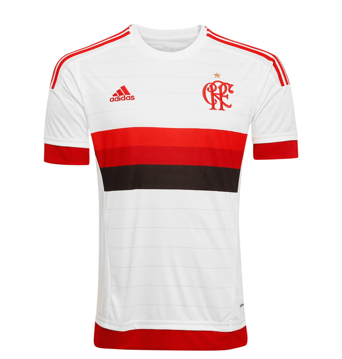 Camisa Flamengo Away 15/16 s/n° Torcedor Adidas Masculina - Branca - Manto Club