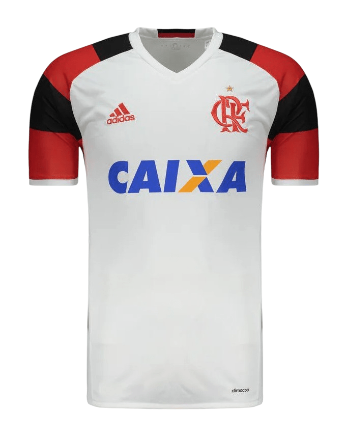 Camisa Flamengo Away 16/17 s/n° Torcedor Adidas Masculina - Branca - Manto Club