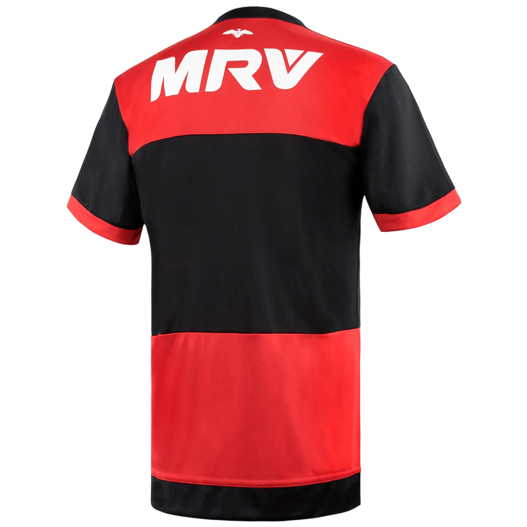 Camisa Flamengo Home 17/18 s/n° Torcedor Adidas Masculina - Vermelha e Preta - Manto Club