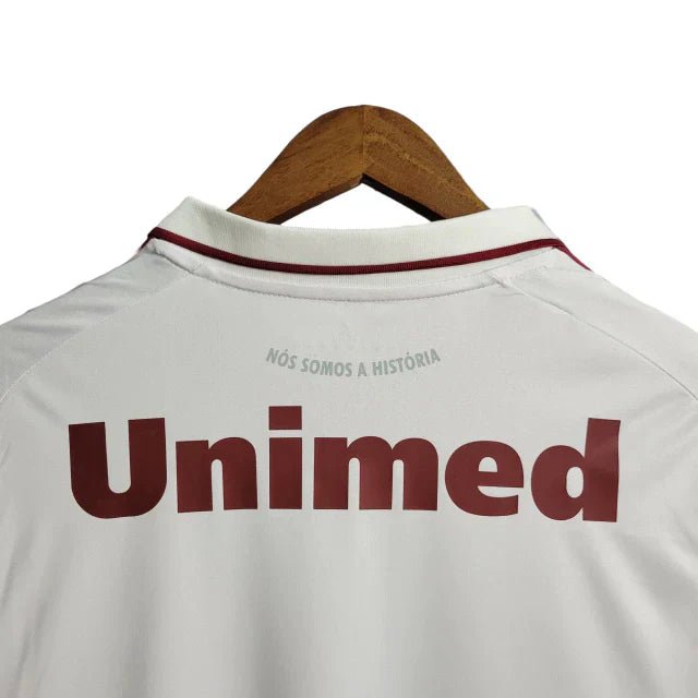 Camisa Fluminense Retrô II 11/12 Torcedor Masculina - Branca com detalhes em vinho - Manto Club