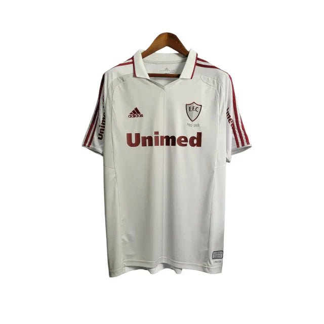 Camisa Fluminense Retrô II 11/12 Torcedor Masculina - Branca com detalhes em vinho - Manto Club