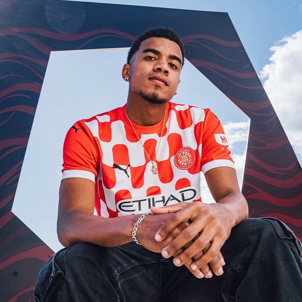 Camisa Girona Home 24/25 s/n° Torcedor Masculino - Vermelho e Branco - Manto Club