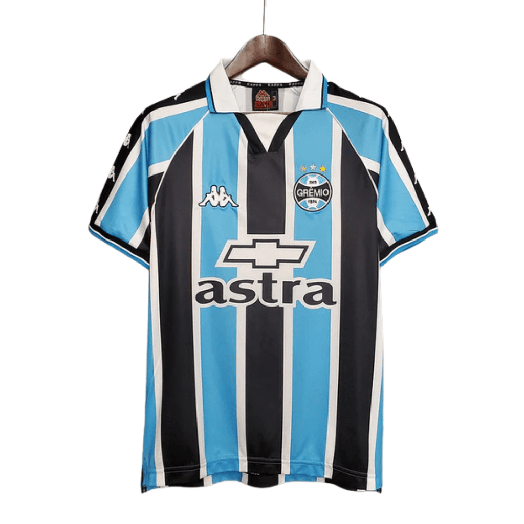 Camisa Grêmio Retrô 2000 Azul e Preta - Kappa - Manto Club