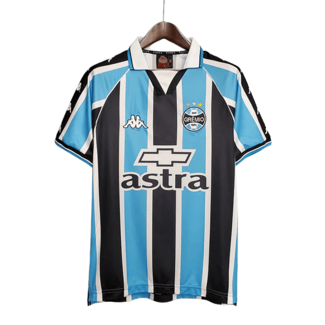 Camisa Grêmio Retrô 2000 Azul e Preta - Kappa - Manto Club