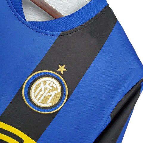 Camisa Inter de Milão Retrô 2008/2009 Azul e Preta - Nike - Manto Club