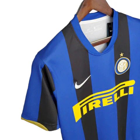 Camisa Inter de Milão Retrô 2008/2009 Azul e Preta - Nike - Manto Club