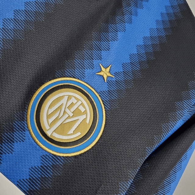 Camisa Inter de Milão Retrô 2010 Manga Longa Azul e Preta - Nike - Manto Club