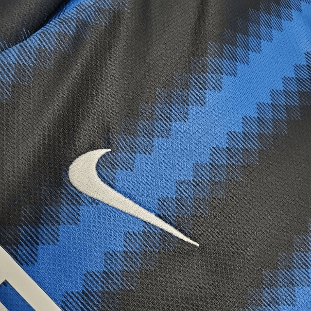 Camisa Inter de Milão Retrô 2010 Manga Longa Azul e Preta - Nike - Manto Club