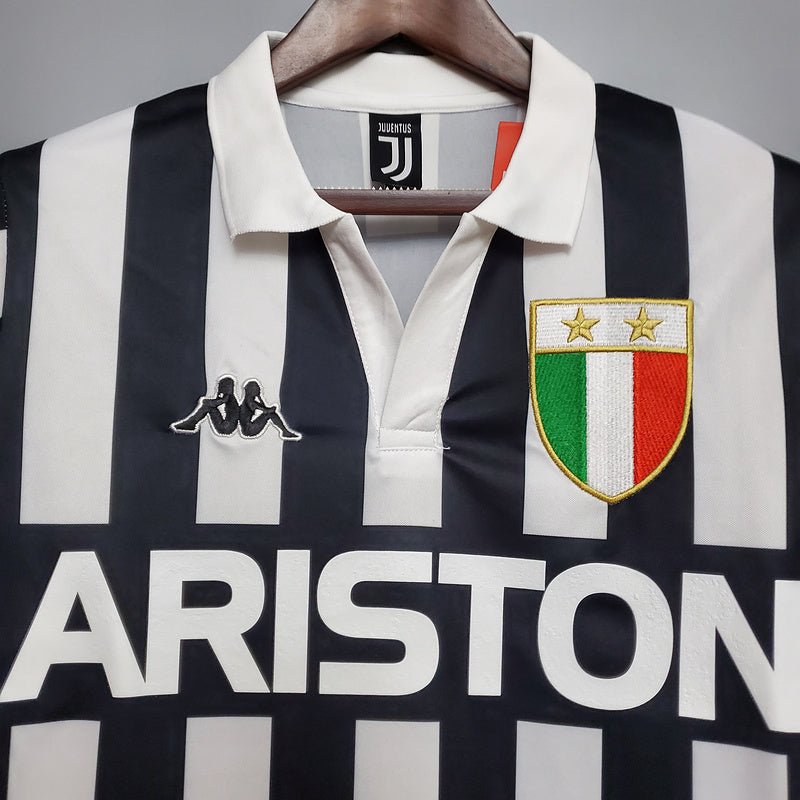 Camisa Juventus Retrô 1984/1985 Preta e Branca - Kappa - Manto Club