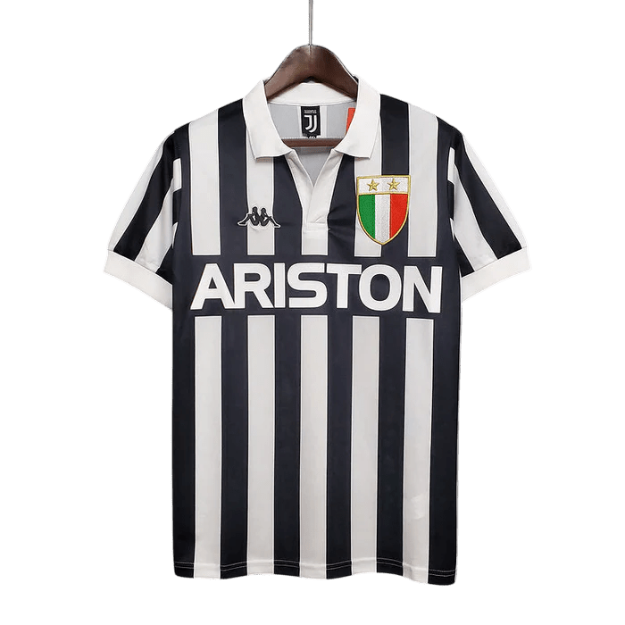 Camisa Juventus Retrô 1984/1985 Preta e Branca - Kappa - Manto Club