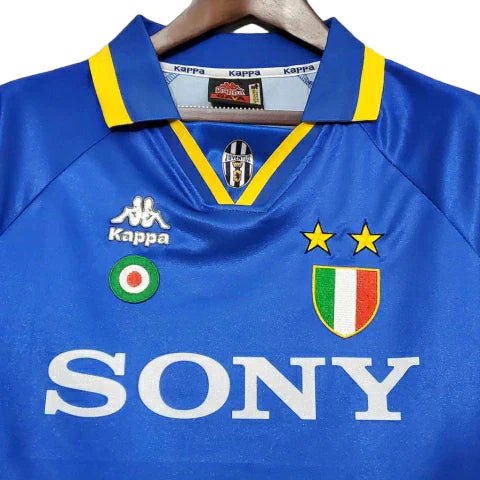 Camisa Juventus Retrô 1995/1997 Azul e Amarela - Kappa - Manto Club