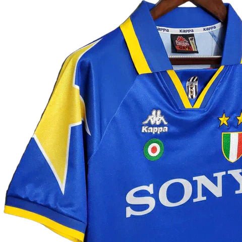 Camisa Juventus Retrô 1995/1997 Azul e Amarela - Kappa - Manto Club