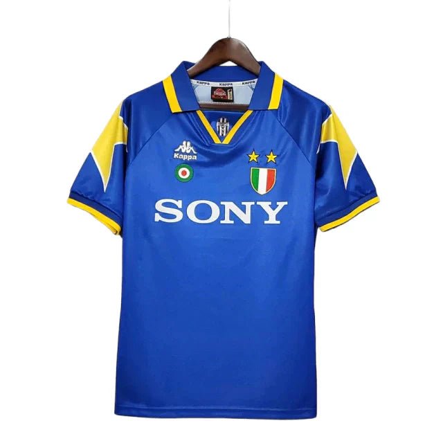 Camisa Juventus Retrô 1995/1997 Azul e Amarela - Kappa - Manto Club