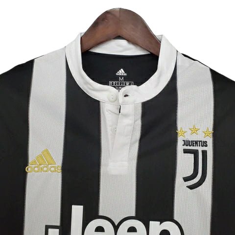Camisa Juventus Retrô 2017/2018 Preta e Branca - Adidas - Manto Club