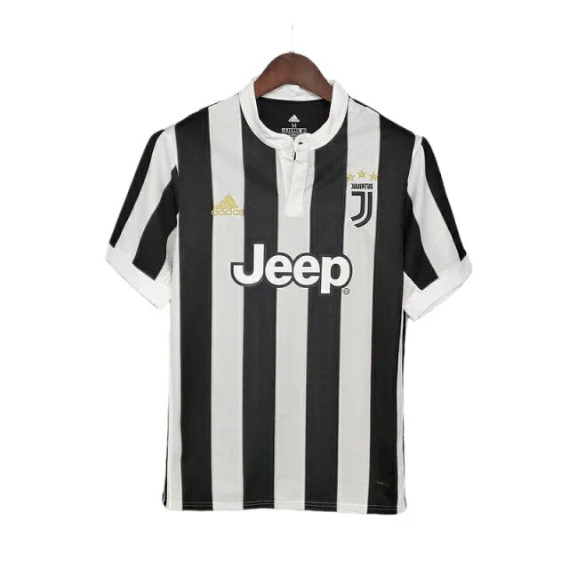 Camisa Juventus Retrô 2017/2018 Preta e Branca - Adidas - Manto Club