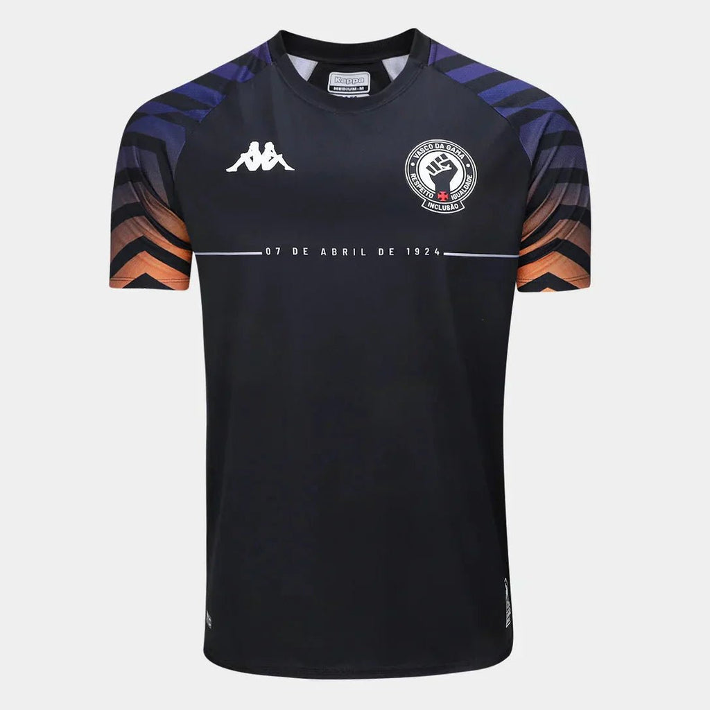 Camisa Kappa Vasco da Gama Aquecimento 2024/25 Masculina - Manto Club
