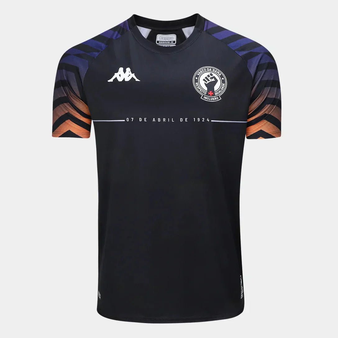 Camisa Kappa Vasco da Gama Aquecimento 2024/25 Masculina - Manto Club