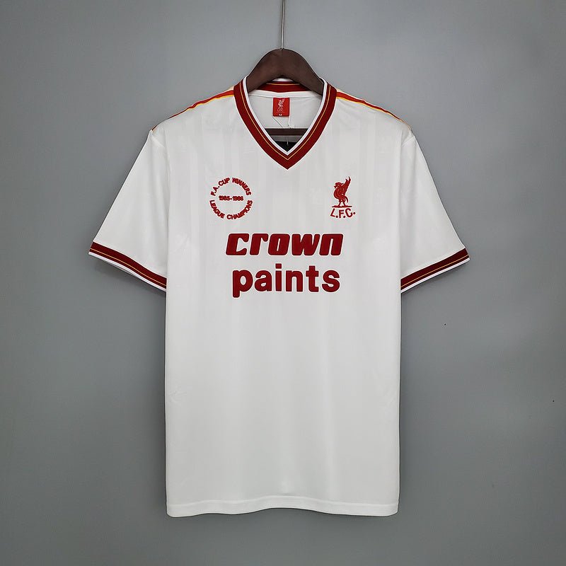 Camisa Liverpool Retrô 1985/1986 Branca - Manto Club