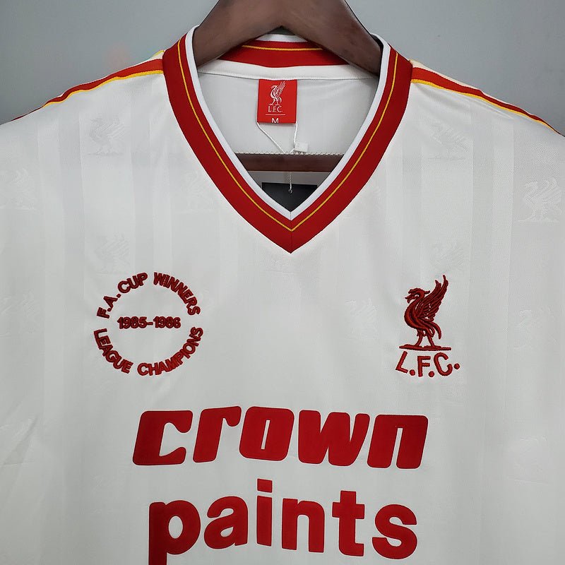 Camisa Liverpool Retrô 1985/1986 Branca - Manto Club
