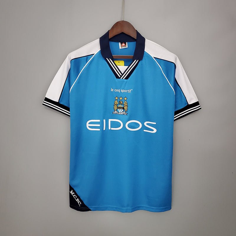 Camisa Manchester City Retrô 1999/2001 Azul - Manto Club