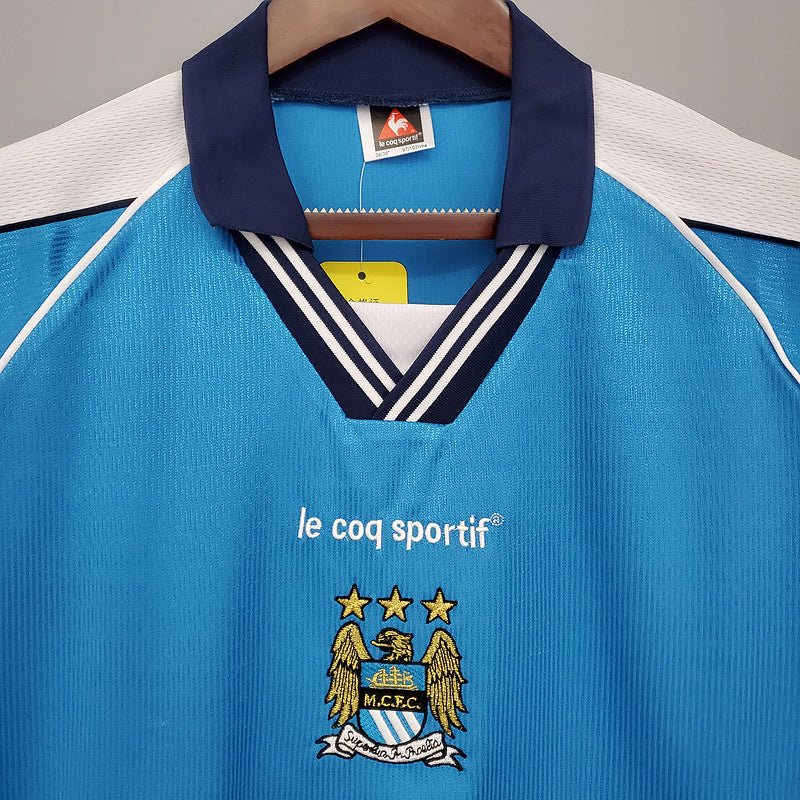 Camisa Manchester City Retrô 1999/2001 Azul - Manto Club
