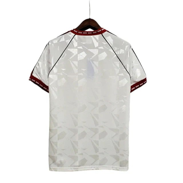 Camisa Manchester United Retrô 1991 Branca - Adidas - Manto Club